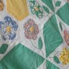 1930s Quilt Top with Flowers and Pieced Star Variation - Image 7