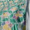 1930s Quilt Top with Flowers and Pieced Star Variation - Image 4