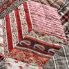 Outstanding Tumbling Blocks Quilt c1870 - Image 8