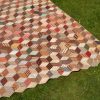 Outstanding Tumbling Blocks Quilt c1870 - Image 4