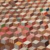 Outstanding Tumbling Blocks Quilt c1870 - Image 3