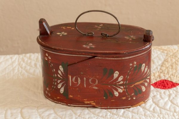 Antique Swedish Bentwood Brides Box
