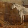J. Hooper 18?? Horses in Stable (a pair) - Image 7