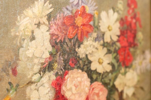 Early 1900's, Flower Study, Oil on Canvas - Image 8