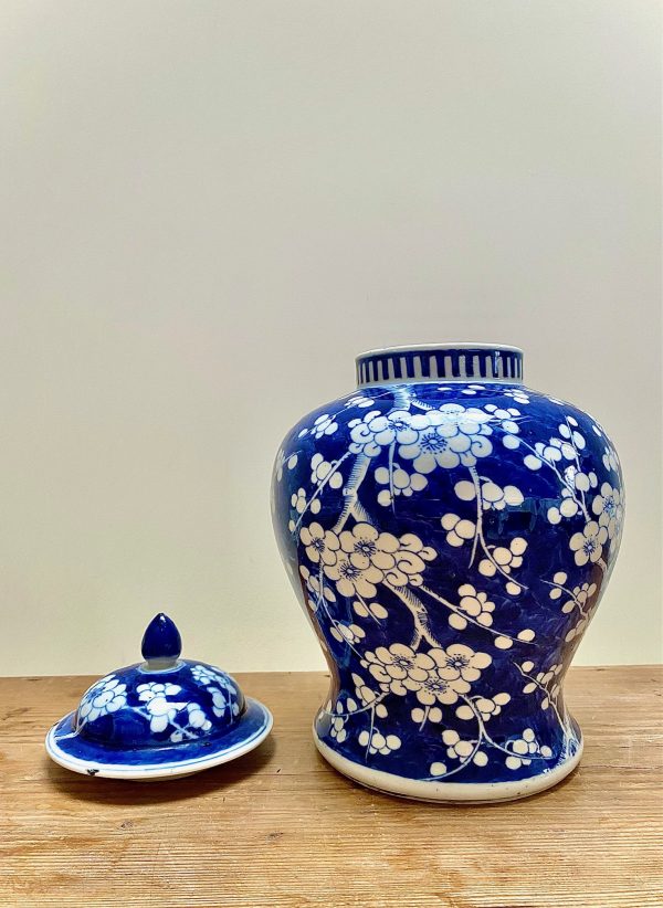 Chinese Blue & White Porcelain Ginger Jar, C. 1900, Qing Dynasty - Image 5