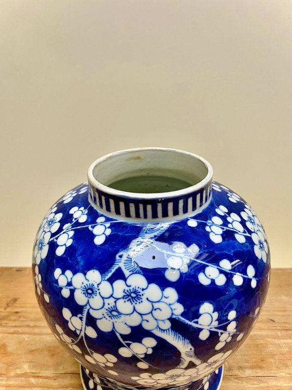 Chinese Blue & White Porcelain Ginger Jar, C. 1900, Qing Dynasty - Image 6