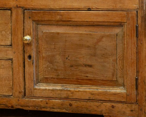 A Fine 19th C. English Pine Housekeepers Cabinet/Dresser Base - Image 5