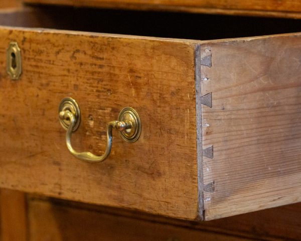 A Fine 19th C. English Pine Housekeepers Cabinet/Dresser Base - Image 6