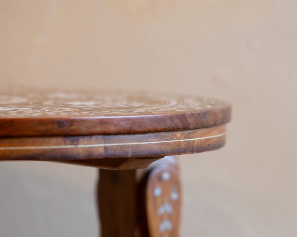 Indian Bone Inlaid Table, C. 1920/30 - Image 6