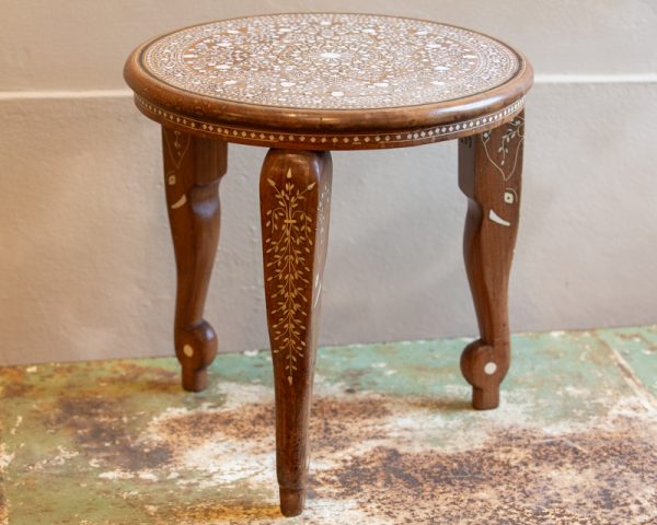 Indian Bone Inlaid Table, C. 1920/30 - Image 14