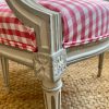 Antique Louis XV French "Fauteuils" Chair, newly upholstered - Image 4