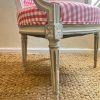 Antique Louis XV French "Fauteuils" Chair, newly upholstered - Image 6