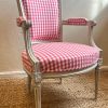 Antique Louis XV French "Fauteuils" Chair, newly upholstered - Image 8