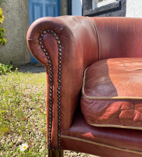 A Fine Pair of Leather Tub Chairs, C. 1950/60 - Image 7