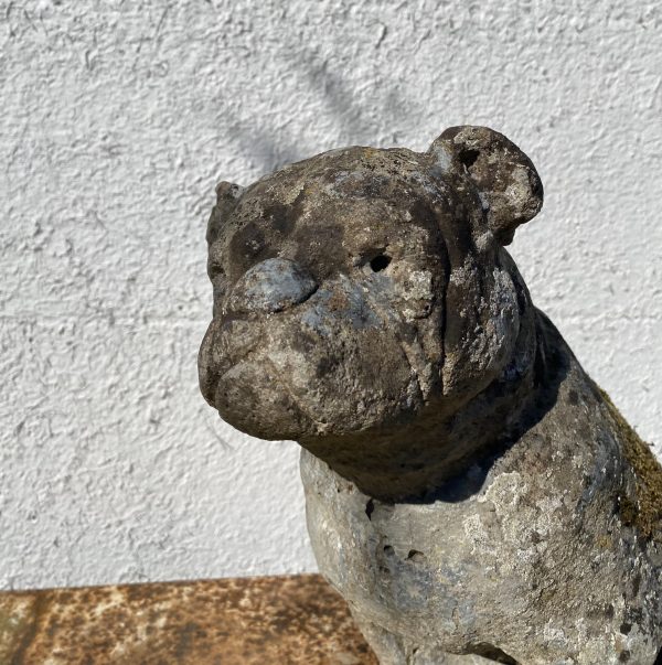 Vintage Bulldog Garden Statue - Image 2