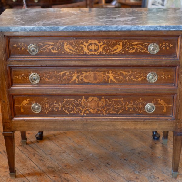 French Marble Topped Commode