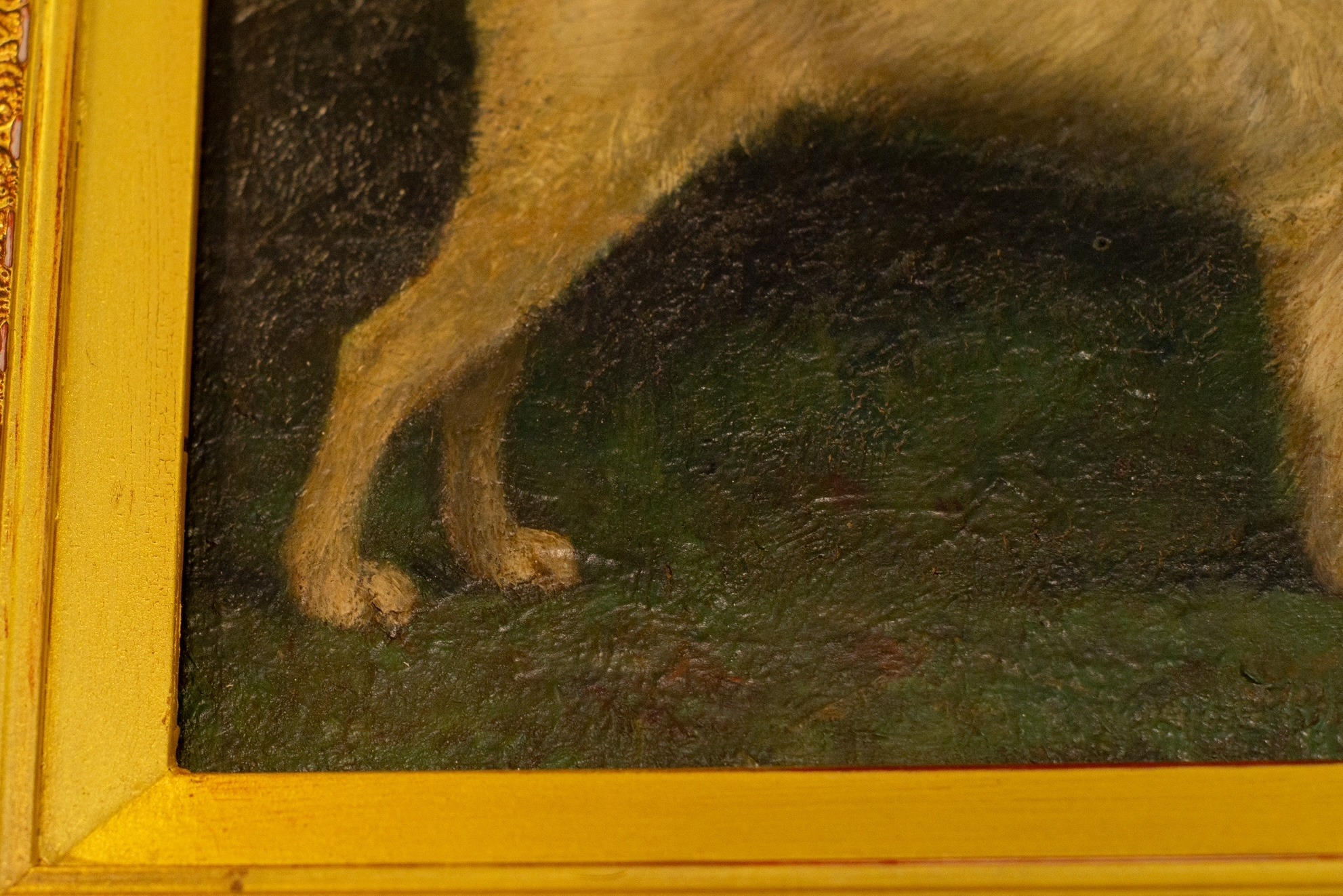 Terrier Painting, Signed, 19th Century - Image 5