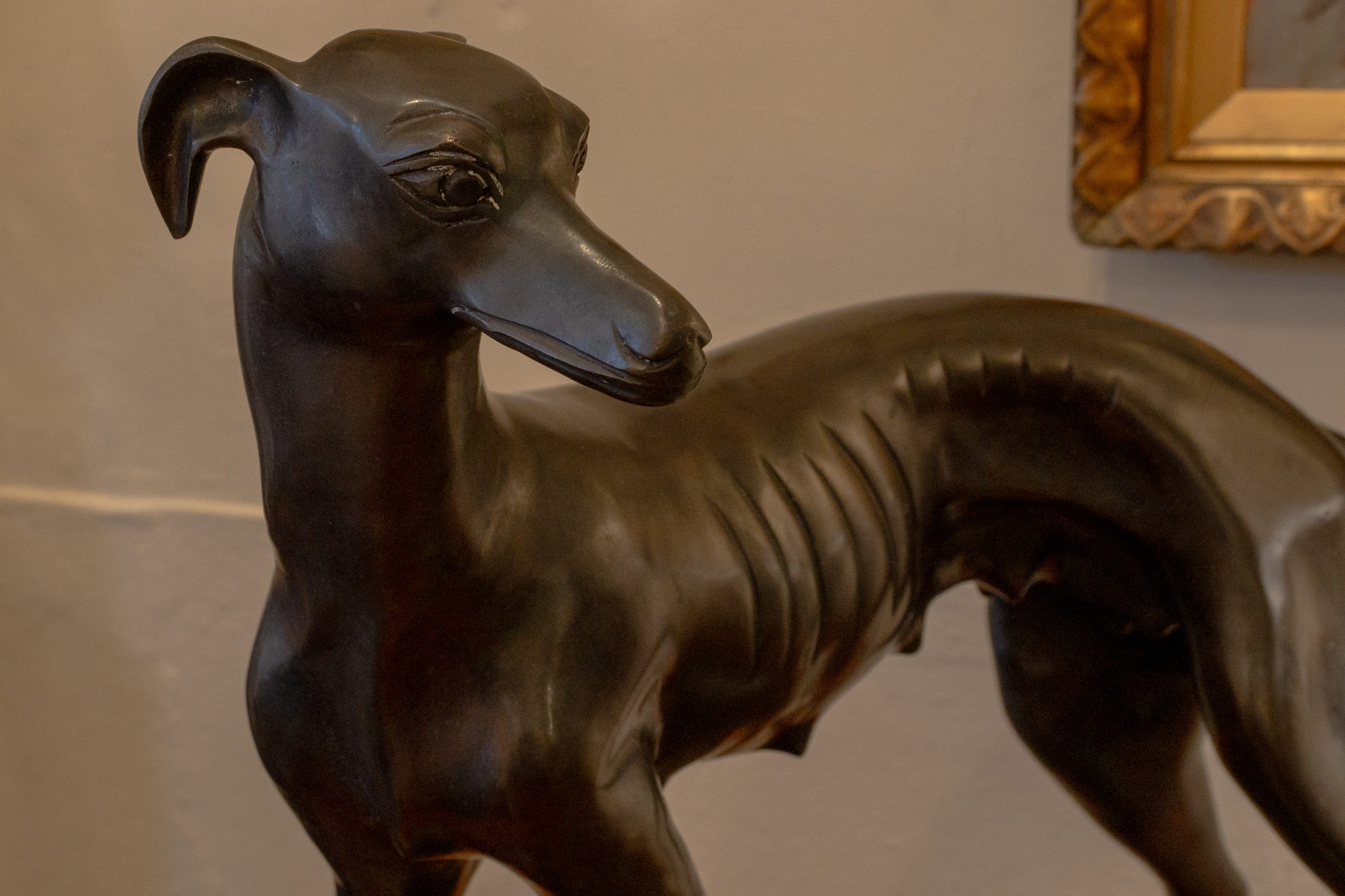 Bronze Whippets Mid 20th Century - Image 3