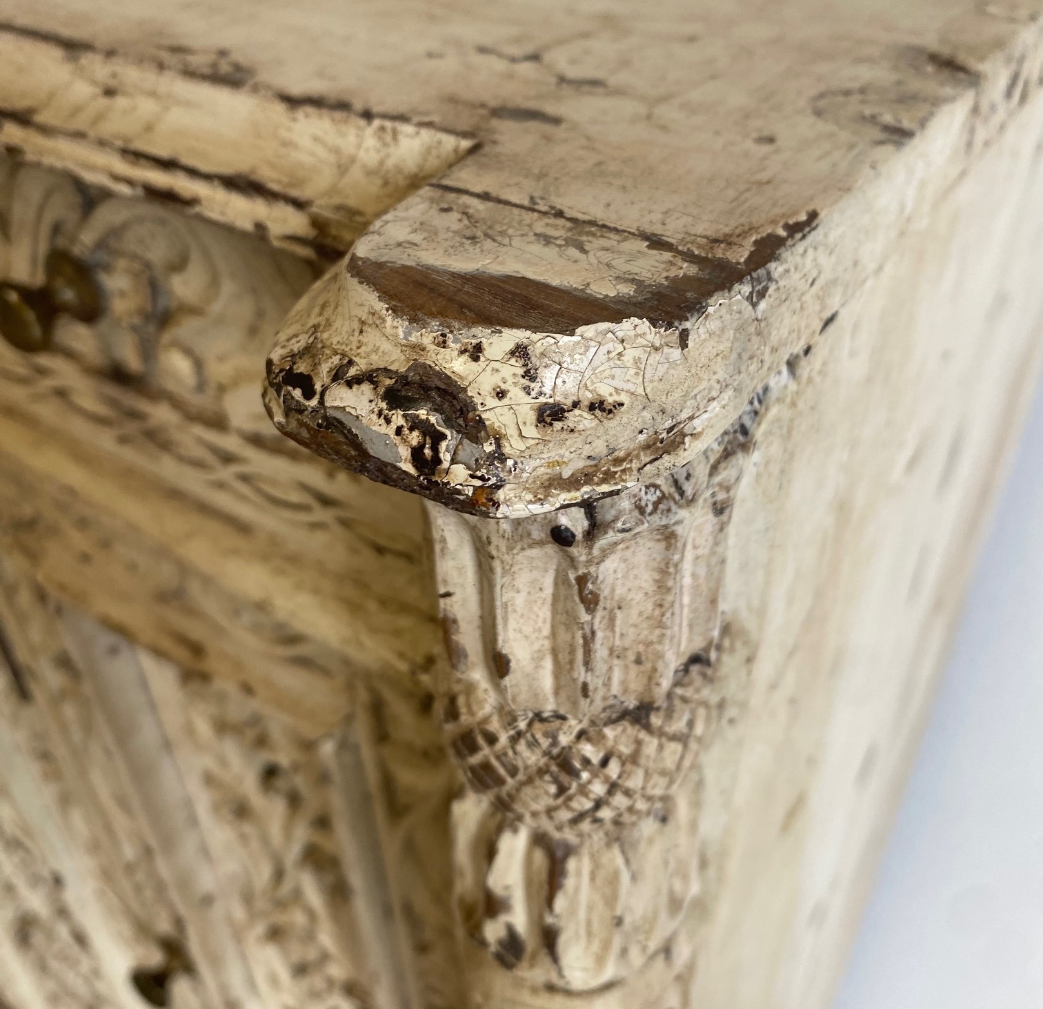 Indian Carved Wooden Side Cabinet - Image 4