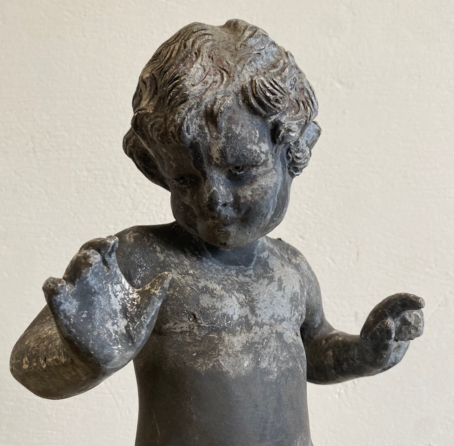 French Lead Cherub Fountain, 19th C. - Image 4
