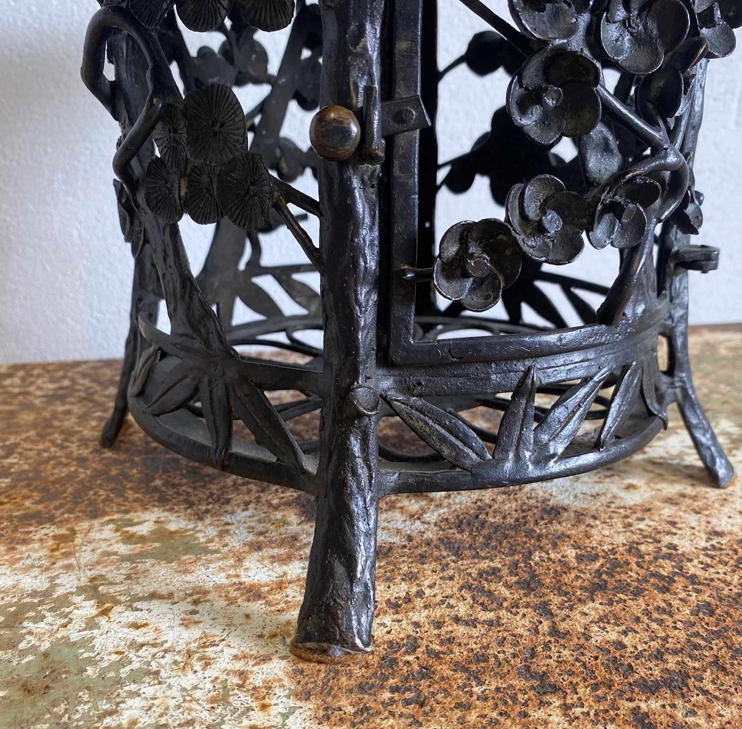 Antique Japanese Bronze Lantern - Image 4