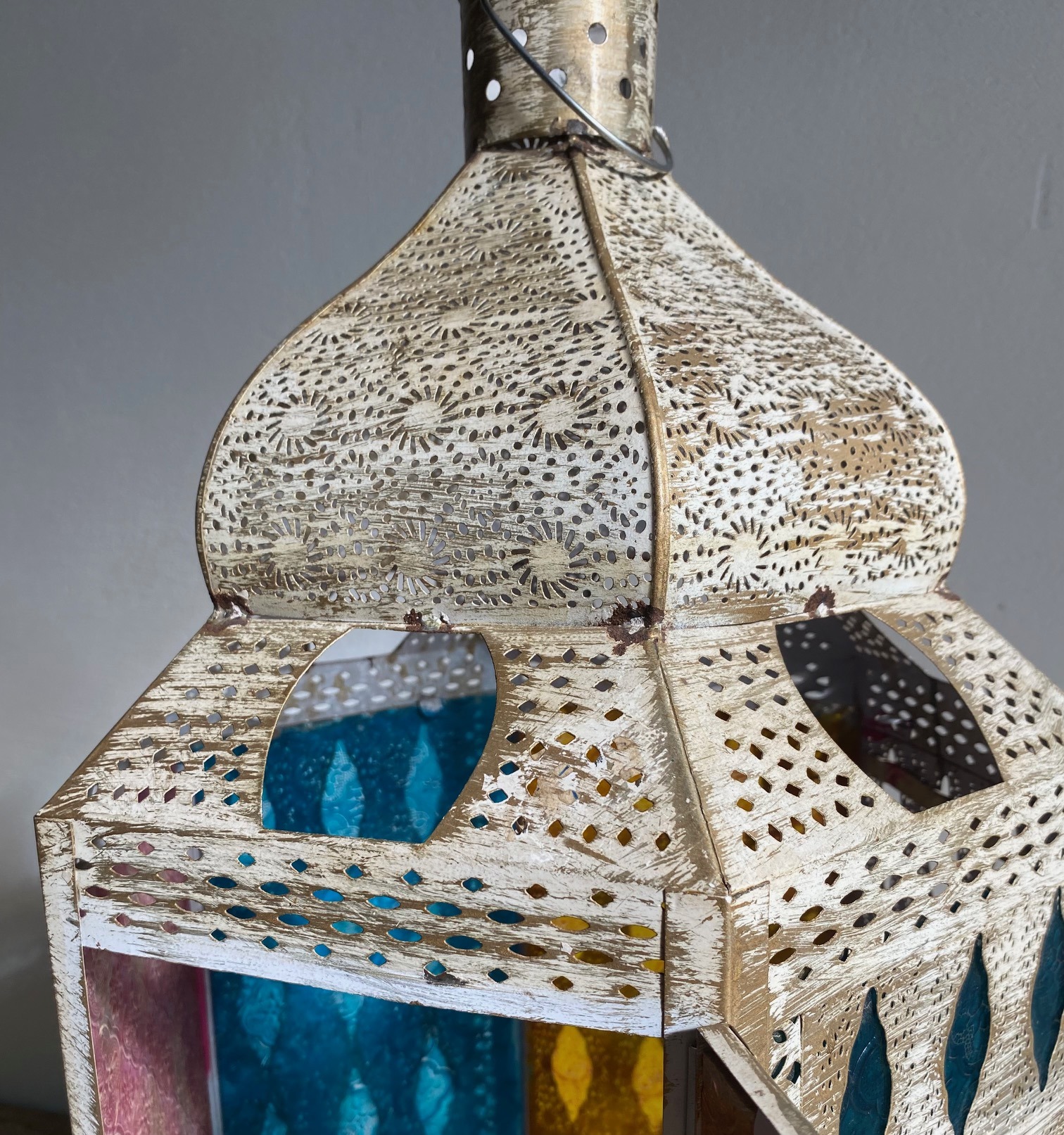 Large Antique Indian Lantern - Image 5